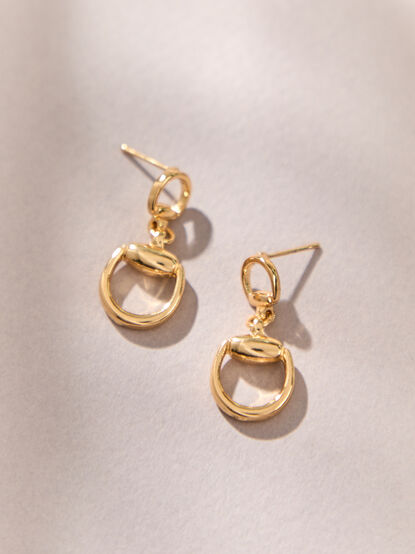 18K Gold Horsebit Earrings - AS Kids