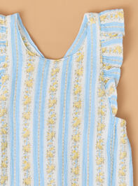 Winnie Mae Stripe Sunsuit Detail 3 - ALTAR'D STATE KIDS