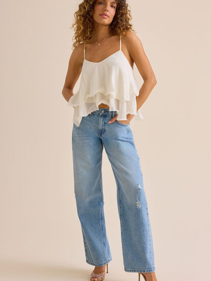 Paityn Ruffle Tie Back Tank - ALTAR'D STATE KIDS