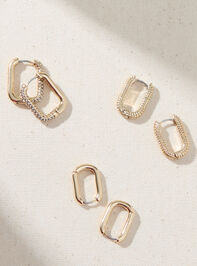 Oval Hoop Earring Set - AS Kids