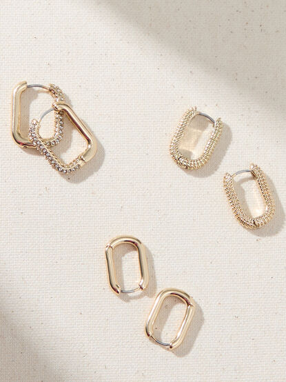 Oval Hoop Earring Set - AS Kids