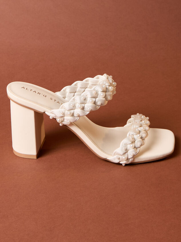 Carla Braided Pearl Heels Detail 2 - ALTAR'D STATE KIDS