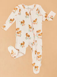 Penelope Pink Pony Ruffle Footie Detail 2 - ALTAR'D STATE KIDS