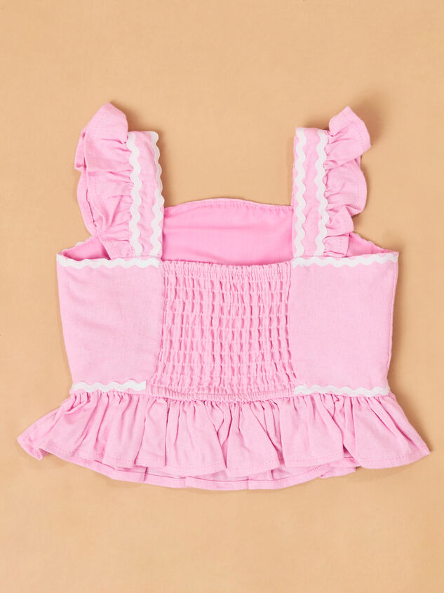 Tylee Ric Rac Top and Shorts Set Detail 4 - ALTAR'D STATE KIDS