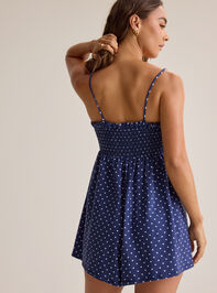 Eliza Smocked Dot Romper Detail 6 - AS Kids