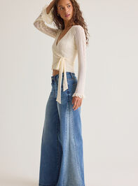 Arabelle Lace Wrap Top Detail 3 - AS Kids