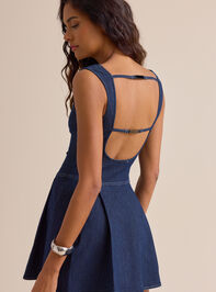 Roe Denim Mini Dress Detail 4 - ALTAR'D STATE KIDS