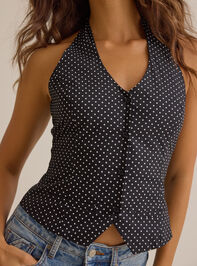Delia Dot Halter Vest Detail 4 - ALTAR'D STATE KIDS