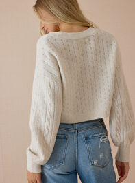 Vivia Pointelle Tie Front Blouse Detail 6 - AS Kids