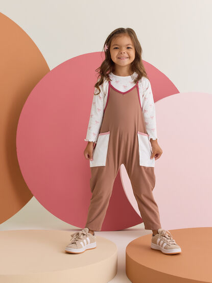 Floral Hang Tough Mini Jumpsuit - AS Kids