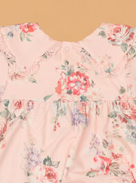 Sofia Long Sleeve Floral Dress Detail 3 - AS Kids