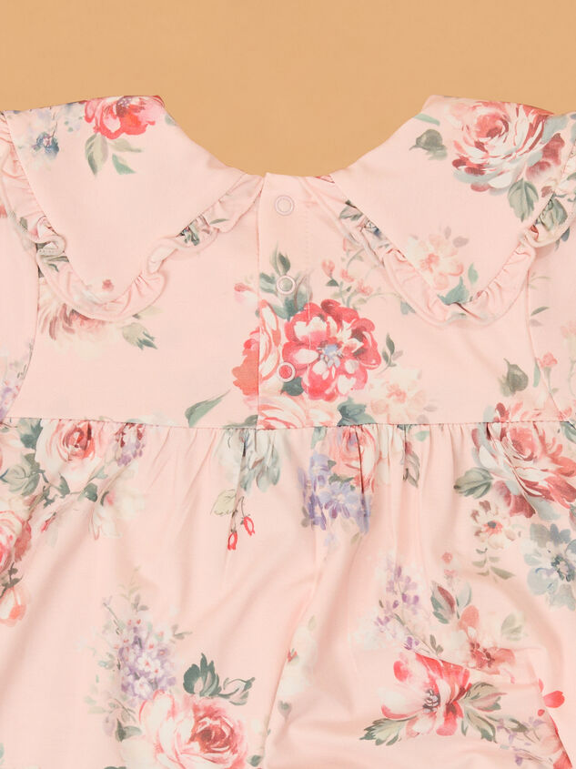 Sofia Long Sleeve Floral Dress Detail 3 - AS Kids