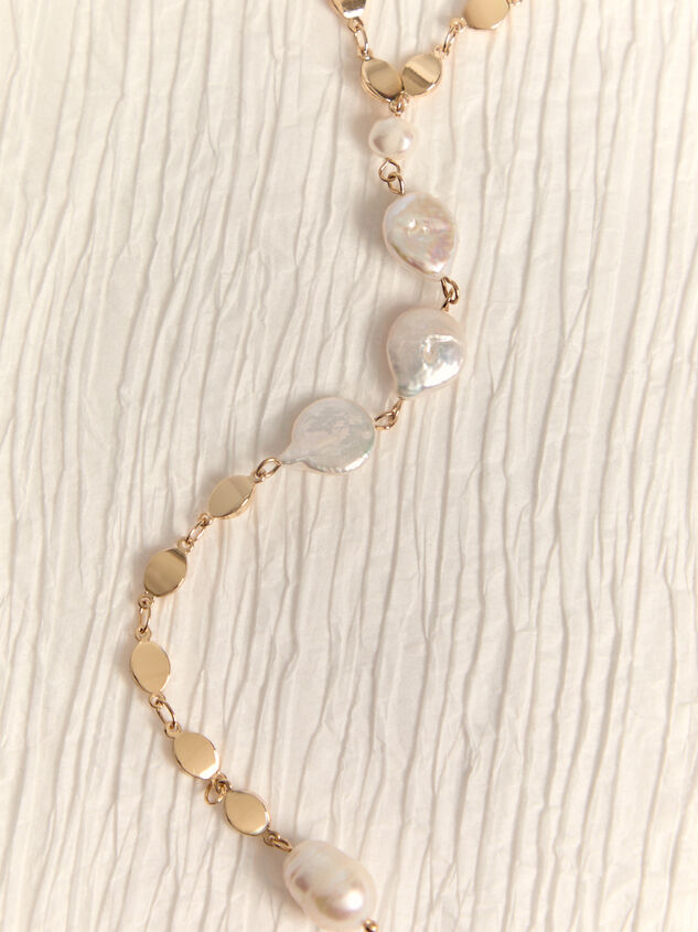 Freshwater Pearl Y Necklace Detail 3 - AS Kids