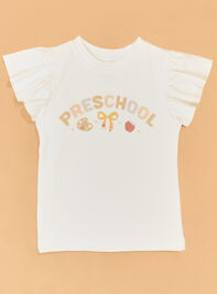 Flutter Sleeve PreK Tee Detail 2 - AS Kids