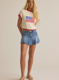 Megan Flag Sweater Detail 4 - AS Kids