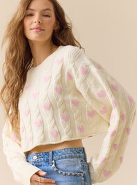 Carmen Heart Sweater Detail 3 - ALTAR'D STATE KIDS