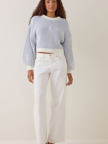Marie Plaited Stripe Sweater - AS Kids