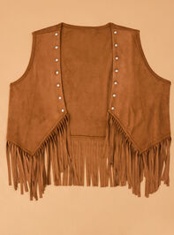 Willa Fringe Dress and Vest Set Detail 8 - AS Kids
