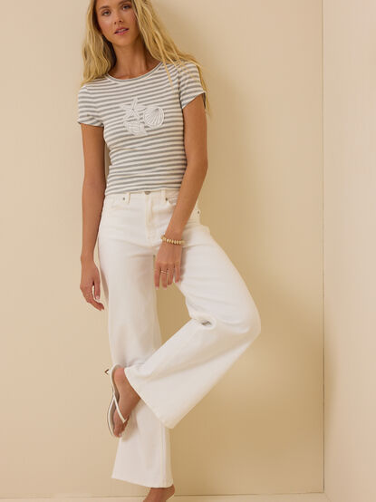 Striped Seashell Baby Tee - ALTAR'D STATE KIDS