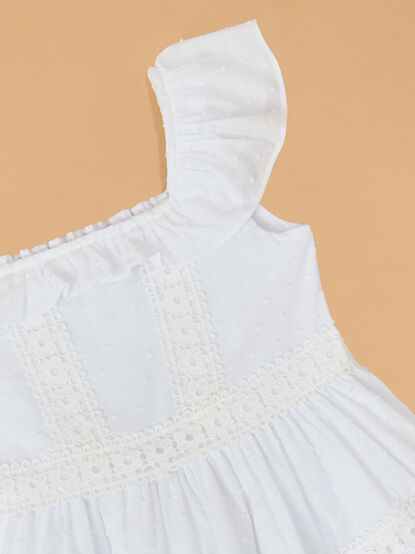 Zoey Clip Dot Lace Dress - AS Kids