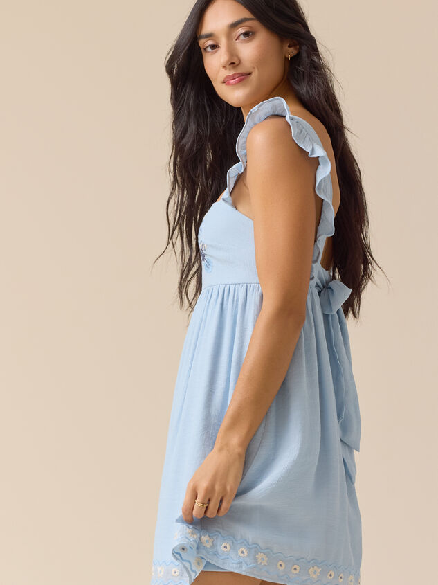 Poppi Embroidered Mini Dress Detail 6 - ALTAR'D STATE KIDS