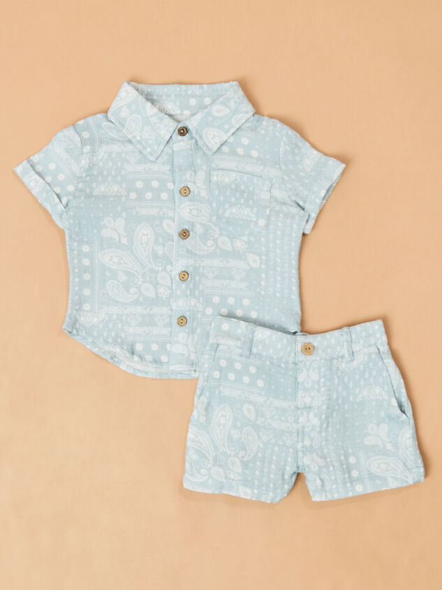 Emery Patchwork Shorts Detail 4 - ALTAR'D STATE KIDS