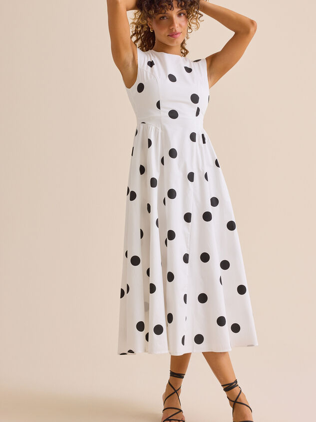 Eloria Polka Dot Maxi Dress Detail 4 - ALTAR'D STATE KIDS