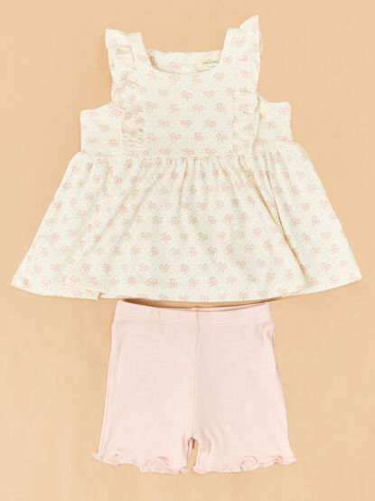 Vintage Mini Bows Tank & Shorts Set - ALTAR'D STATE KIDS