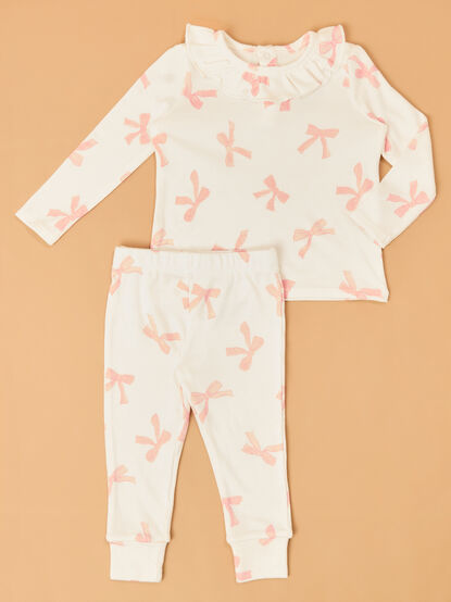 Pretty Bows Ruffle Lounge Set - AS Kids