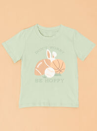 Don't Worry be Hoppy Graphic Tee Detail 2 - ALTAR'D STATE KIDS