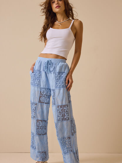 Hibiscus Patchwork Crochet Pant - ALTAR'D STATE KIDS