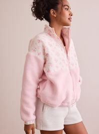 Wildflower Sherpa Zip Up Detail 4 - ALTAR'D STATE KIDS