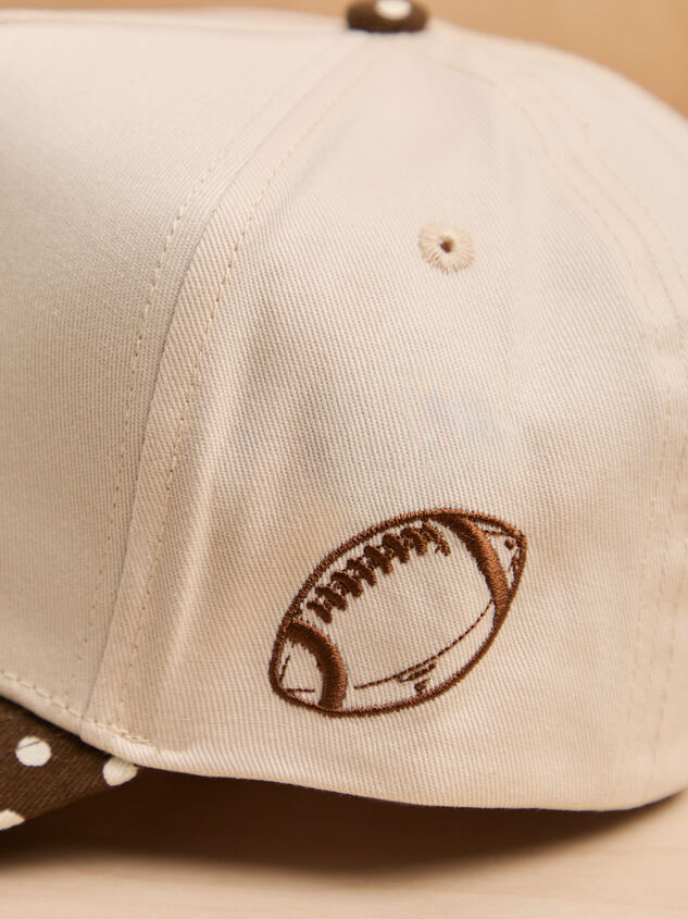He's Watching Football Trucker Hat Detail 3 - AS Kids