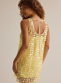 Ariel Crochet Sequin Mini Dress Detail 2 - AS Kids