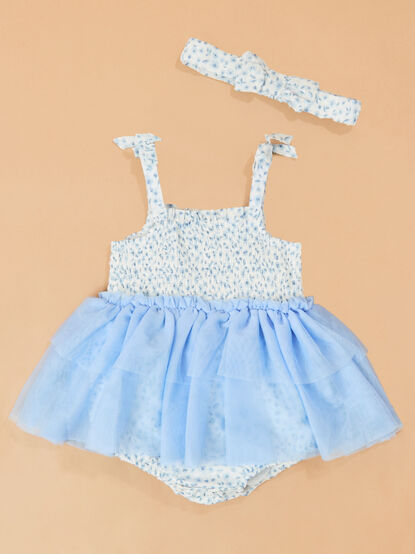 Elly Smocked Bubble With Headband - ALTAR'D STATE KIDS