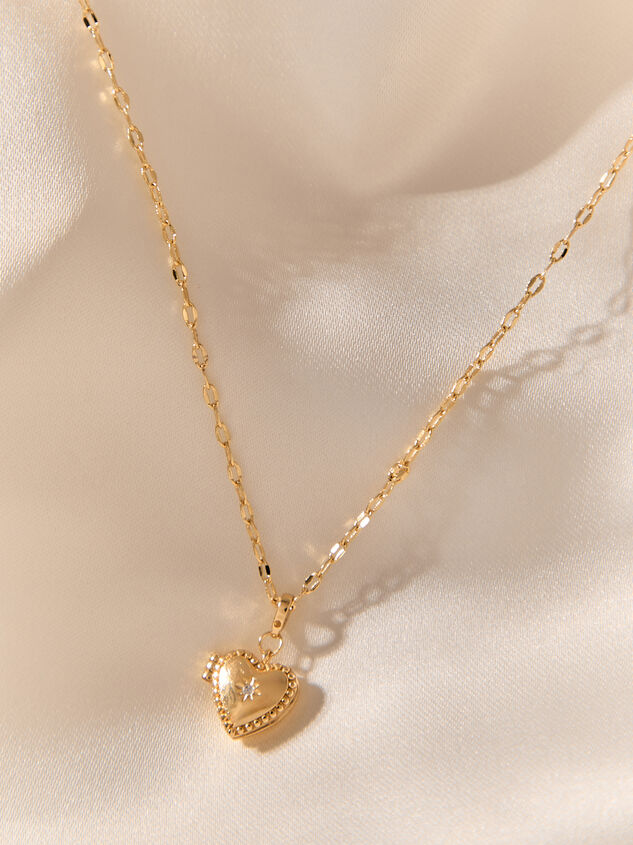 The Water Proof Collection Heart Locket Necklace Detail 2 - AS Kids