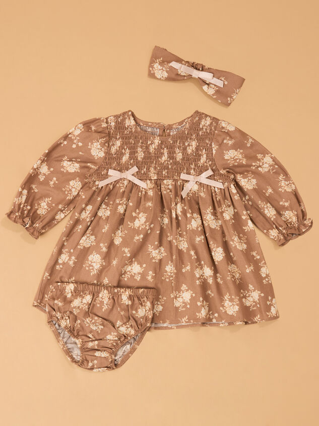 Elise Floral Puff Sleeve Baby Dress - AS Kids