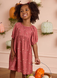 Haley Floral Toddler Dress Detail 3 - AS Kids