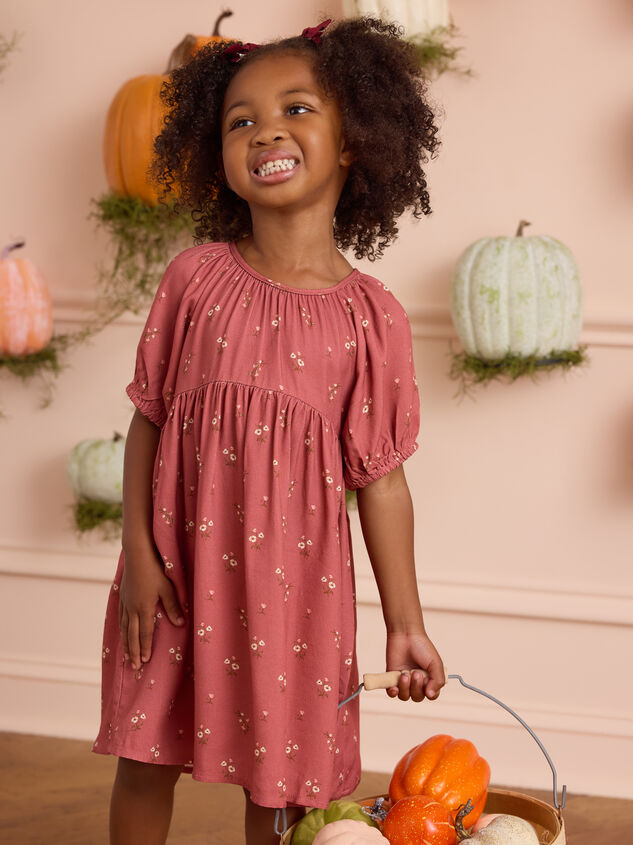 Haley Floral Toddler Dress Detail 3 - AS Kids