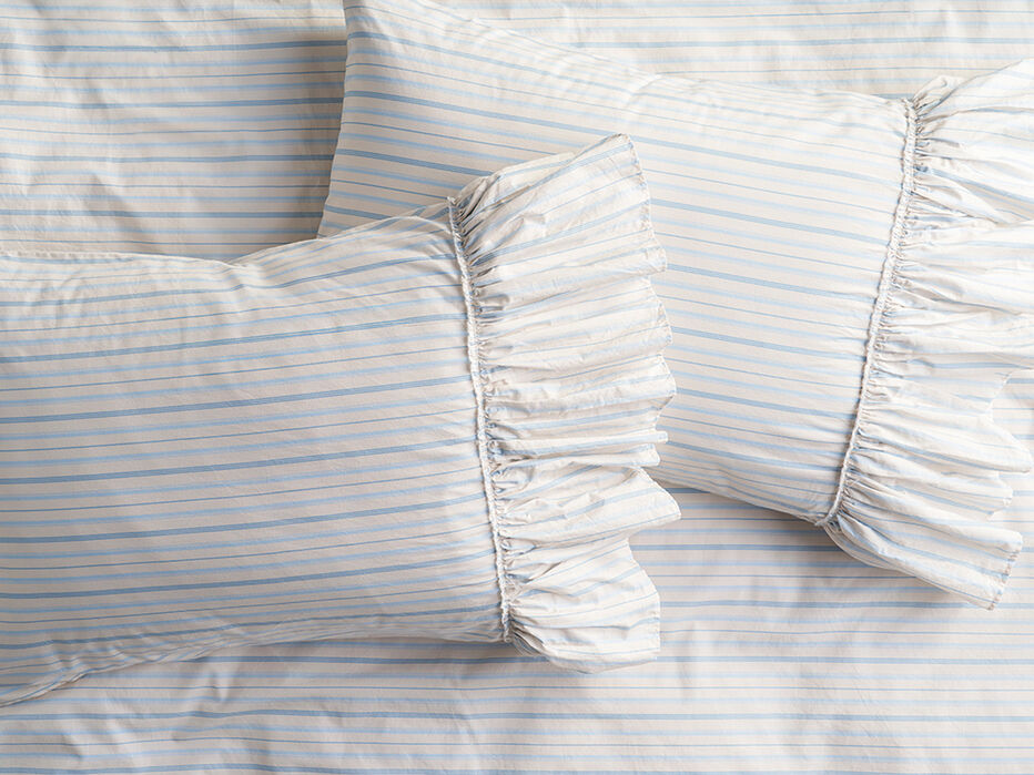 Piper Stripe Ruffle Cotton Single Sham - AS Kids - 
