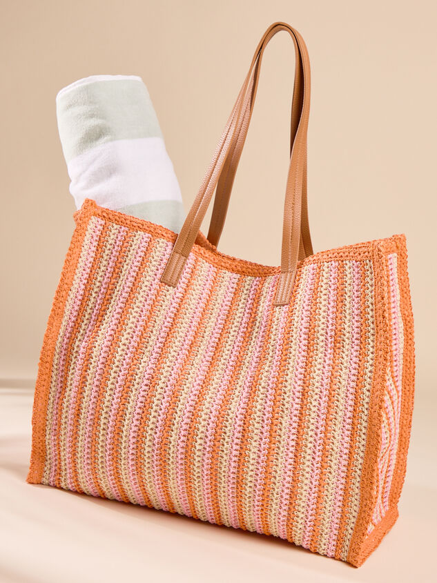 Sunkissed Stripe Tote Detail 5 - ALTAR'D STATE KIDS