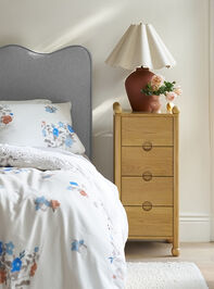 Gemma Stripe Upholstered Headboard Detail 2 - ALTAR'D STATE KIDS