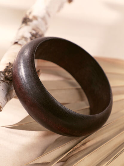 Wide Wood Bangle - AS Kids