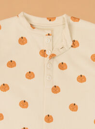 Sweet Squash Long Sleeve Jumpsuit Detail 3 - AS Kids