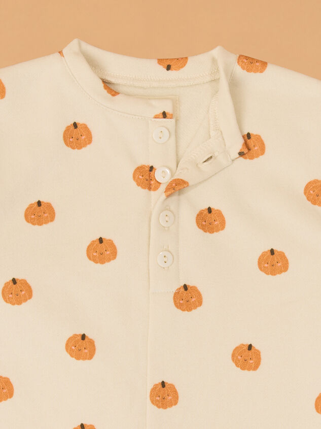 Sweet Squash Long Sleeve Jumpsuit Detail 3 - AS Kids