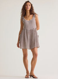 Kylie Gingham Mama Dress Detail 2 - AS Kids