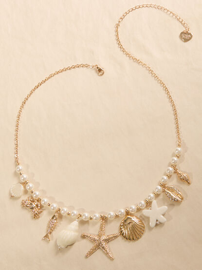 Isla Gold Pearl Charm Necklace - ALTAR'D STATE KIDS