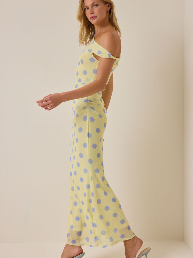 Melany Polka Dot Maxi Dress Detail 4 - ALTAR'D STATE KIDS