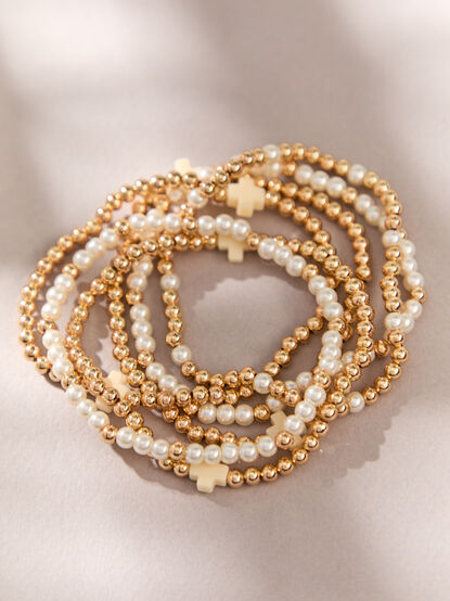 Cross Stretch 6 Layer Bracelet Pack - AS Kids