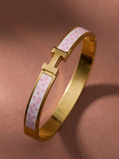 Floral H Bangle Bracelet - ALTAR'D STATE KIDS